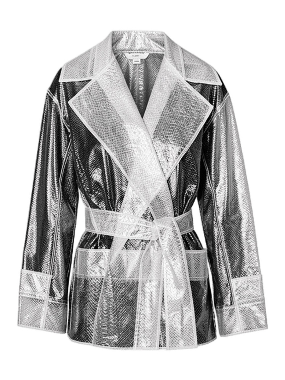 Rains Clear Transparent Belted Trench Raincoat